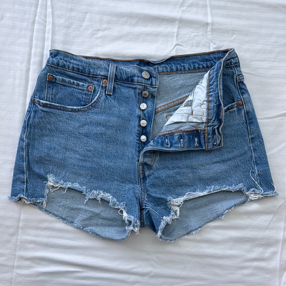 Levi’s 501 High Rise Denim Shorts
